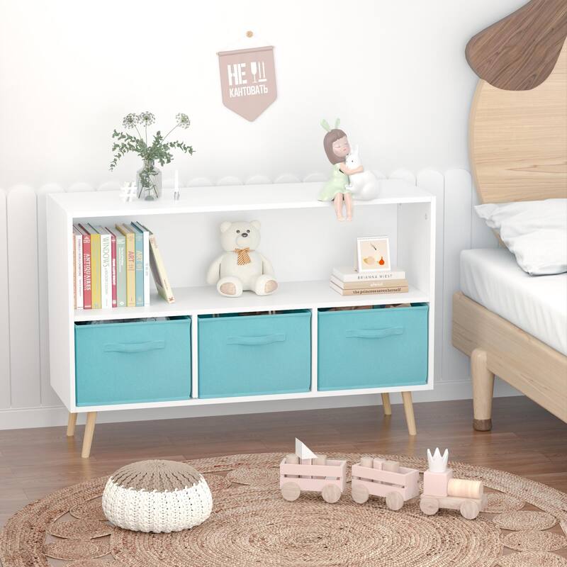 Children's Book Display, Toy Storage Cabinet Organizer