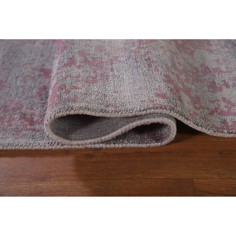 Modern Abstract Rug Handmade Bedroom Wool Carpet - 6'7"x 9'5"