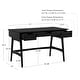 preview thumbnail 8 of 15, Lamine Rattan Mid-Century Desk