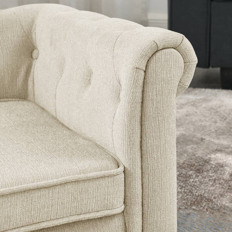 Roomfitters Elegant Rectangle Pet Sofa Bed for Small and Medium Dogs, Elevated Dog Couch with Cushions, Durable Dog Bed