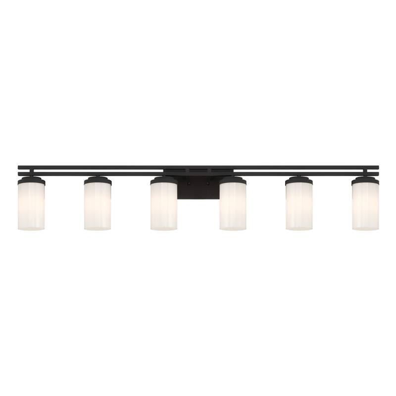 6-light Modern Farmhouse Black Bathroom Vanity Lights with UL Certified