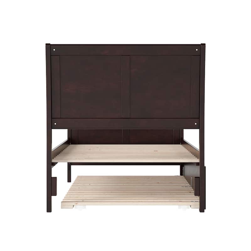 Portland Solid Wood Platform Bed with Matching Footboard and Trundle