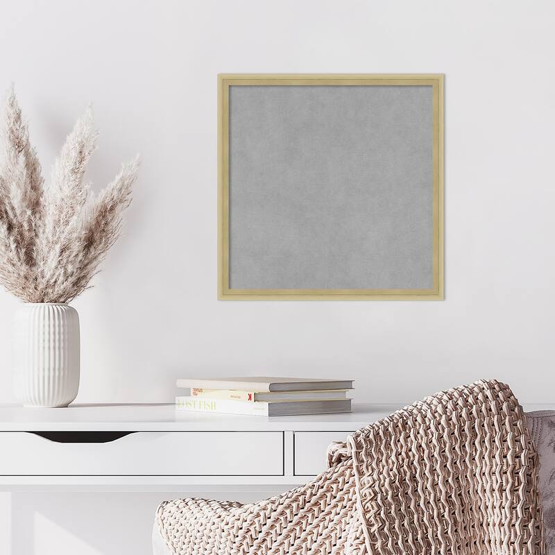 Amanti Art Lucie Champagne Framed Magnetic Board