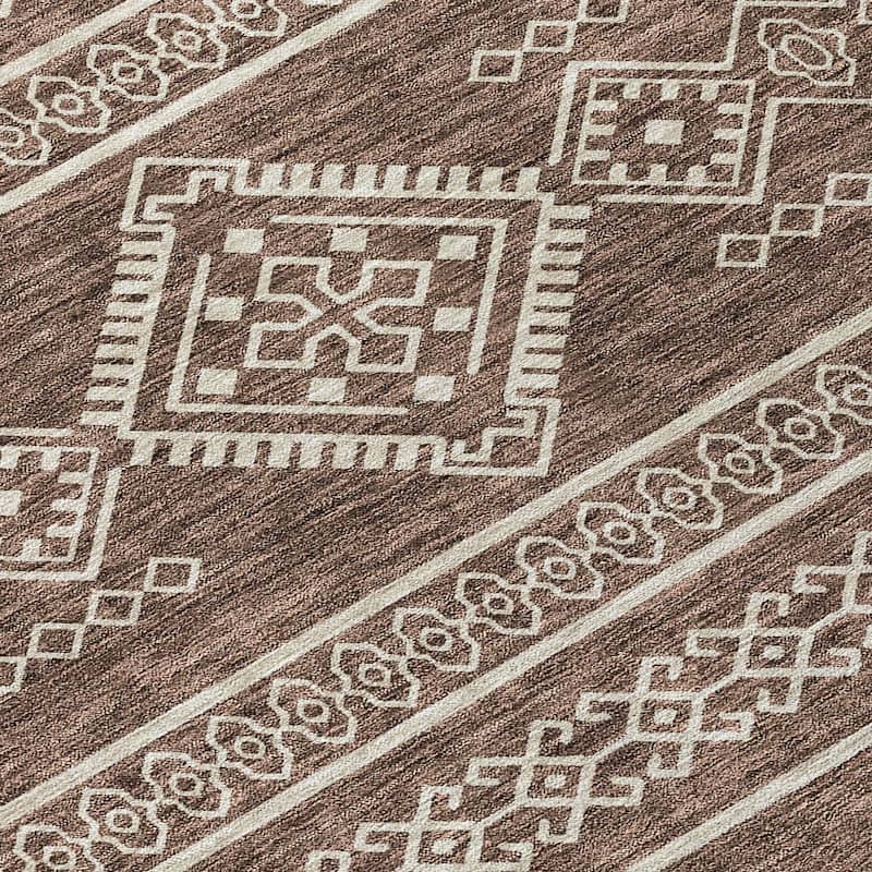 Machine Washable Indoor/ Outdoor Chantille Moroccan Boho Rug