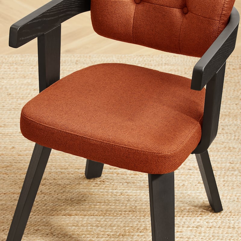 Art Leon Mid-century Modern Fabric Armchair