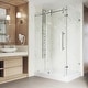 preview thumbnail 98 of 97, VIGO Winslow Frameless Sliding Shower Enclosure