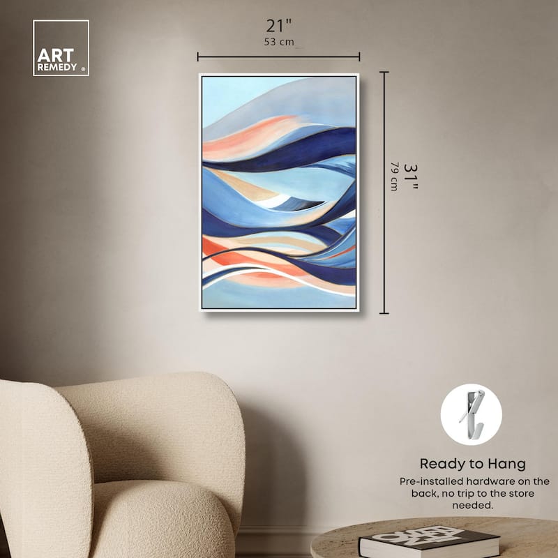 Glowing Blue I Canvas by Art Remedy
