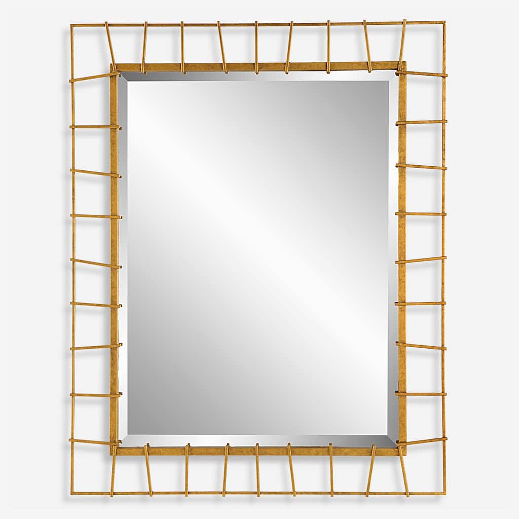 Uttermost Townsend Antiqued Gold Mirror - 32"W x 40"H x 1.38"D