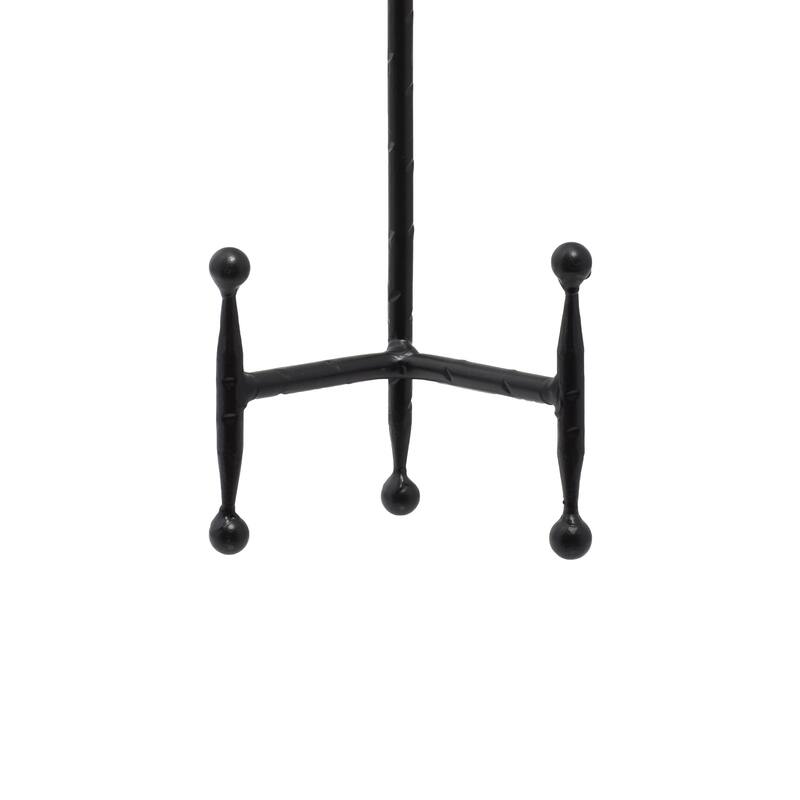 Metal Slim Display Easel with Ball Accents - Set of 3 Black or Gold - Roche River Decor