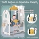 preview thumbnail 6 of 22, 5 in 1 Indoor Outdoor Toddler Slide and Swing Set, Kid Slide for Toddlers Age 1-3, Bus Themed Baby Slide