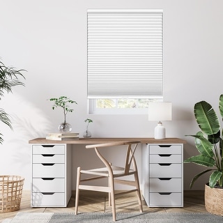 64-inch White Cordless Blackout Cellular Shade