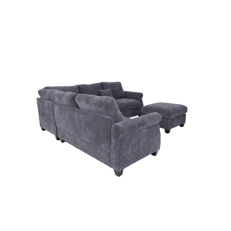 Poundex 4-pcs Sectional