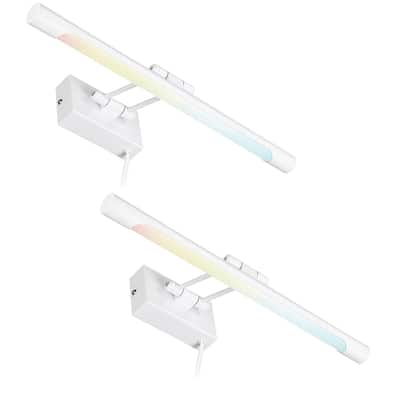 LED Picture Light, Swivel Metal Artwork Lamps, 2700K/3000K/4000K - 2PACK