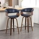preview thumbnail 148 of 186, 26"/29" Faux Leather Swivel Bar Stools, Wood Counter Stool