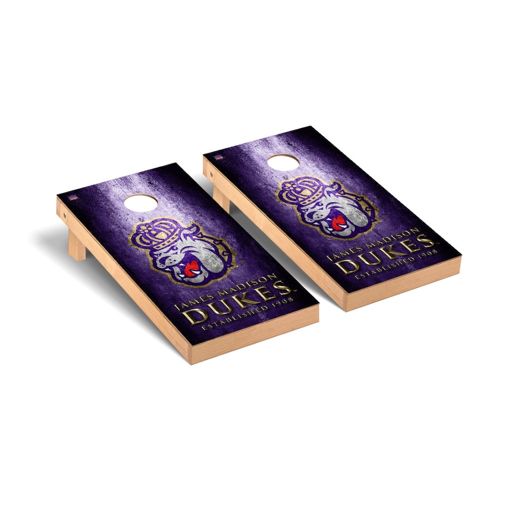James Madison JMU Dukes 2x4 Pro Cornhole Boards - V6