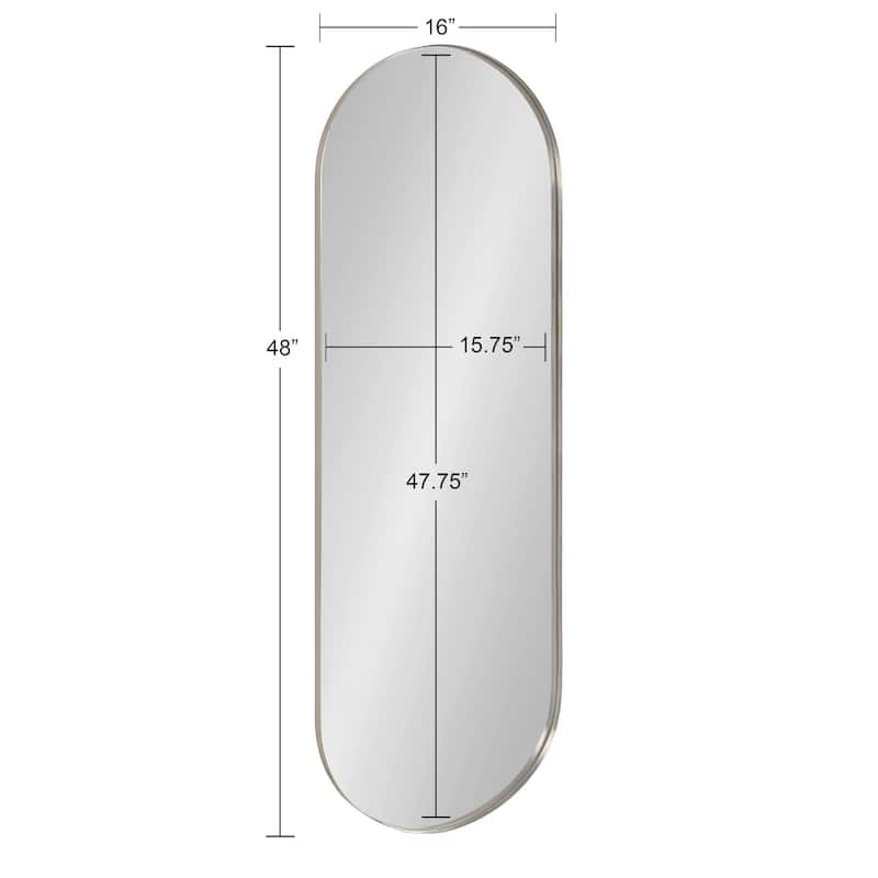 Kate and Laurel Rollo Capsule Framed Wall Mirror
