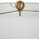 preview thumbnail 5 of 5, Uttermost Cardoni Bronze Glass Table Lamp - 32H, Shade 8H x 18 Dia in.