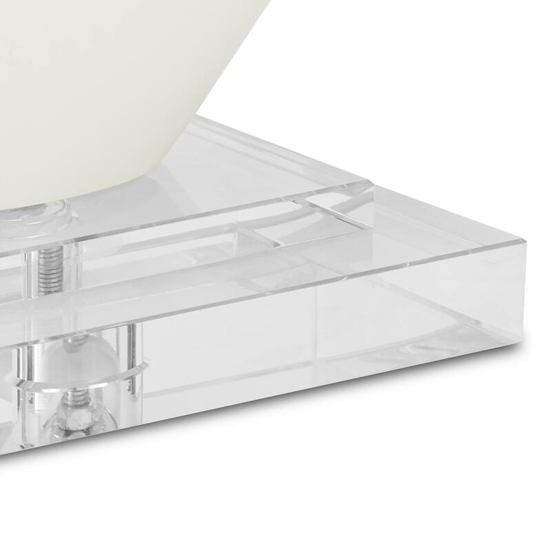 Currey & Company Abbeville White Table Lamp - 30.5"h x 18"w x 11"d