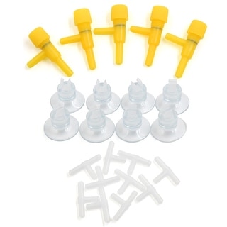 Shop Yellow Clear Plastic Air Control Valve Sucker Clip Aquarium