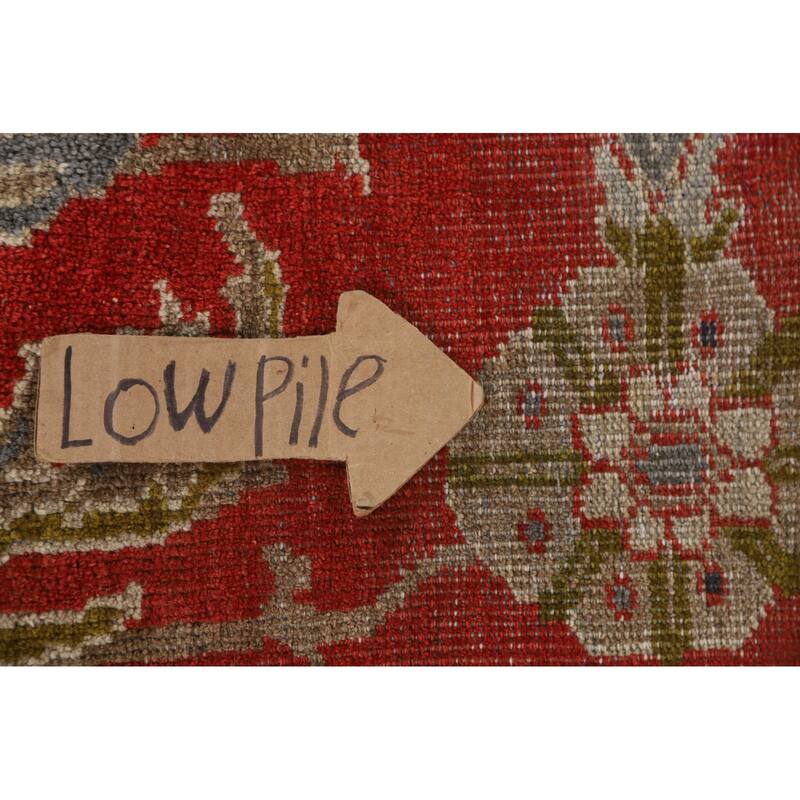 Hand Knotted Oriental 100% Wool Carpet Traditional Floral Red Sultanabad Area Rug - 16' 10'' X 12' 5''