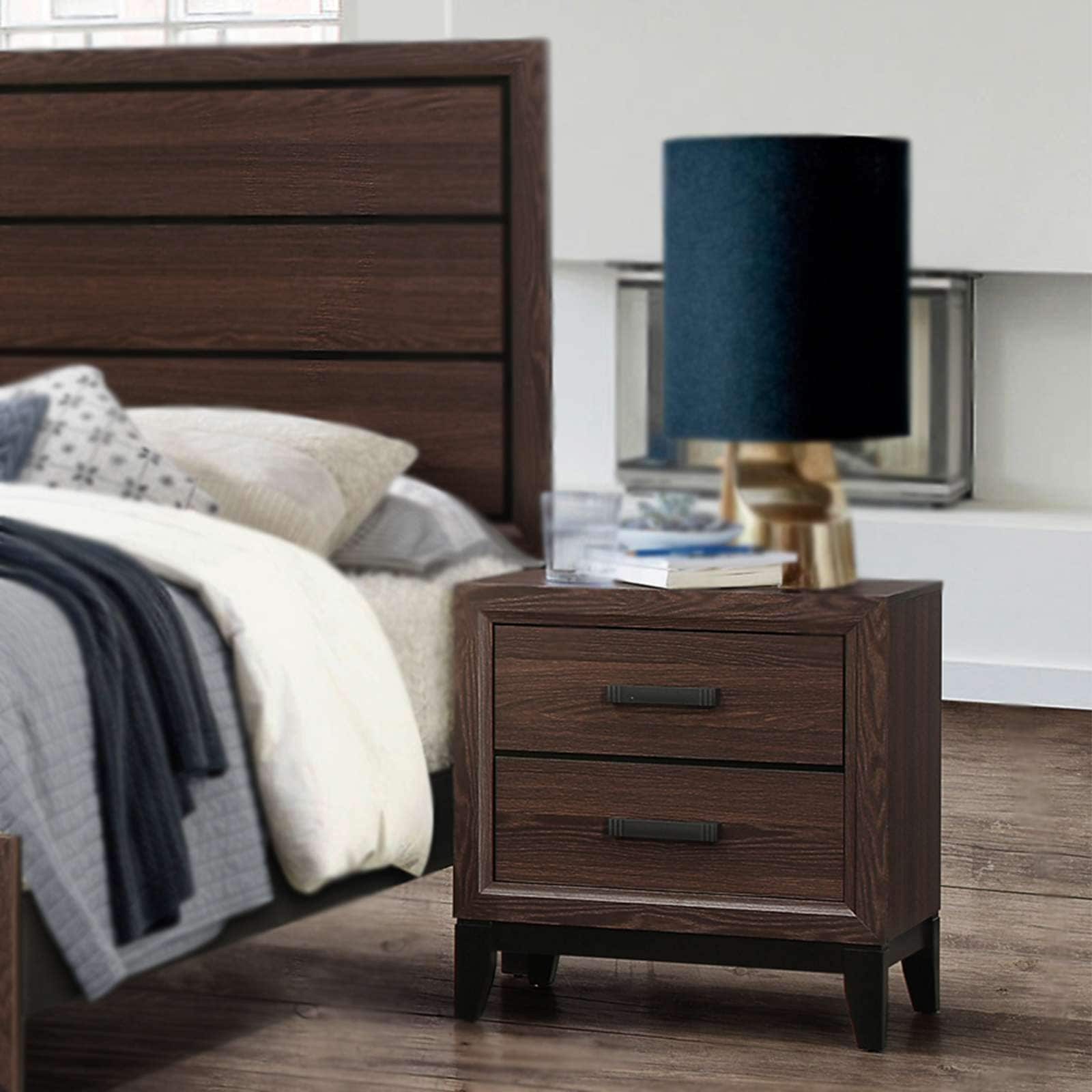 Modern and Sophisticated Deep Brown Nightstand