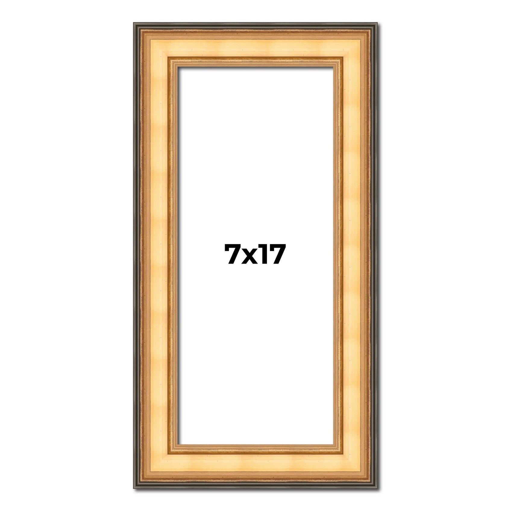 7x17 Frame Gold Plein Aire Solid Wood Picture Frame Width 2 Inches |