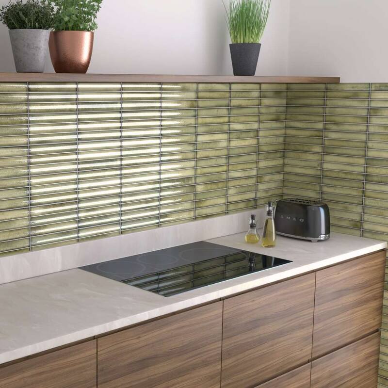 The Tile Life Sakura Fluted 4.5x9 Porcelain Wall Tile