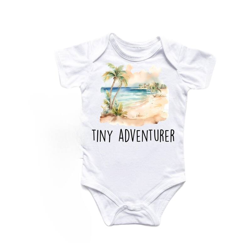 Adventure Beach - Baby Boy Girl Clothes Infant Bodysuit Funny Cute Newborn - Pink - 0-3M