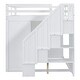 preview thumbnail 6 of 18, Merax Full Size Wood Loft Bed With Built-in Wardrobes, Cabinets and Drawers