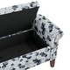 preview thumbnail 14 of 22, Wallen Traditional Rolled Arm Storage Bench Ottoman with Nailheads
