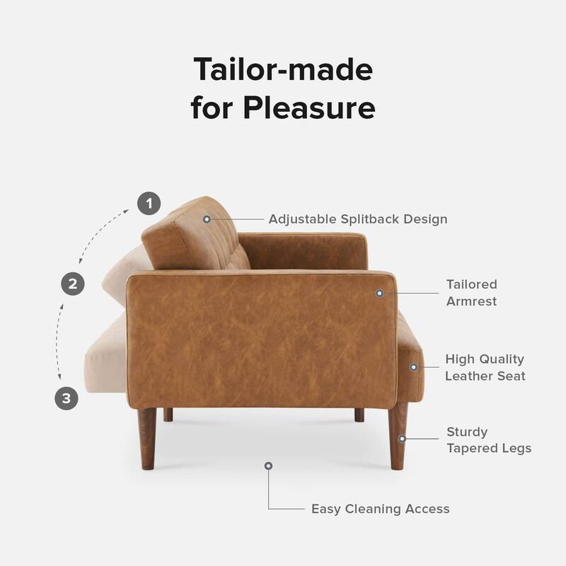 Mopio Aaron Futon Convertible Sofa Sleeper Futon