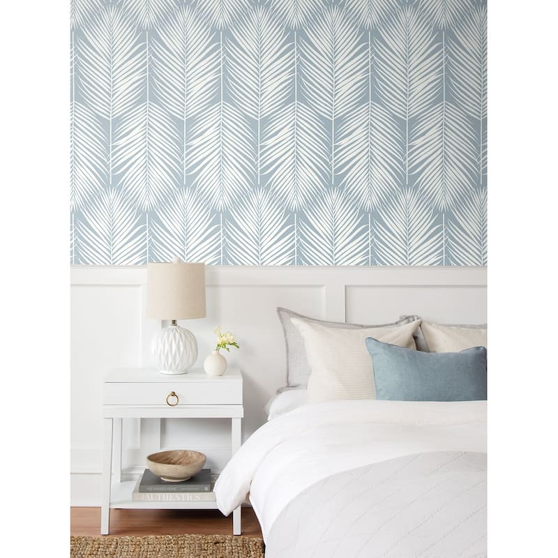Seabrook Designs Palm Silhouette Prepasted Wallpaper