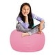 preview thumbnail 99 of 193, Kids Bean Bag Chair, Big Comfy Chair - Machine Washable Cover 27 Inch Medium - Solid Pink