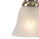 preview thumbnail 8 of 7, Standford 3-Light 19 in. W Antique Brass Gold Bathroom Vanity Lighting Fixture, White Alabaster Glass Shade, Dimmable Wall Mount