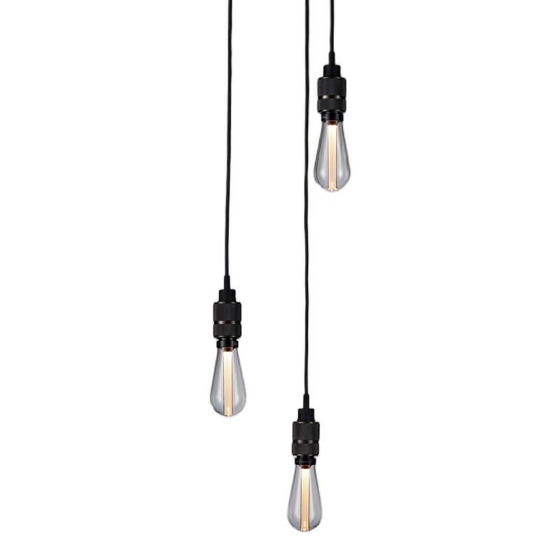 Buster + Punch NHK-05323 Hooked 3 Light 6" Wide Bespoke Mid Century - Smoked Bronze