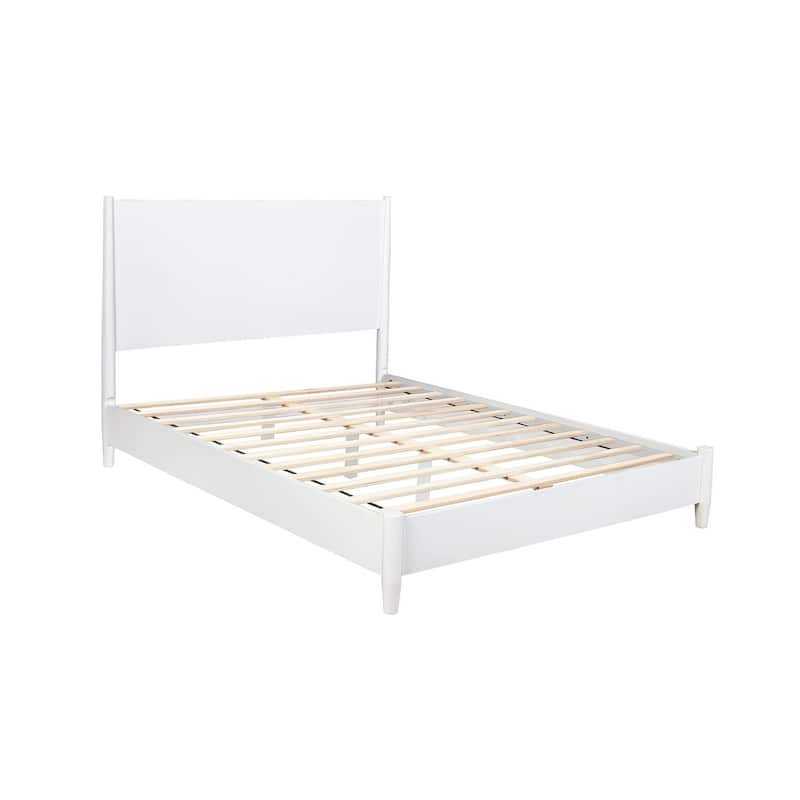 Alpine Furniture Flynn Queen Platform Bed in White