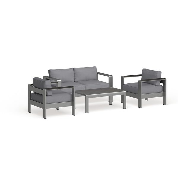Shore 4 piece online garden sofa set