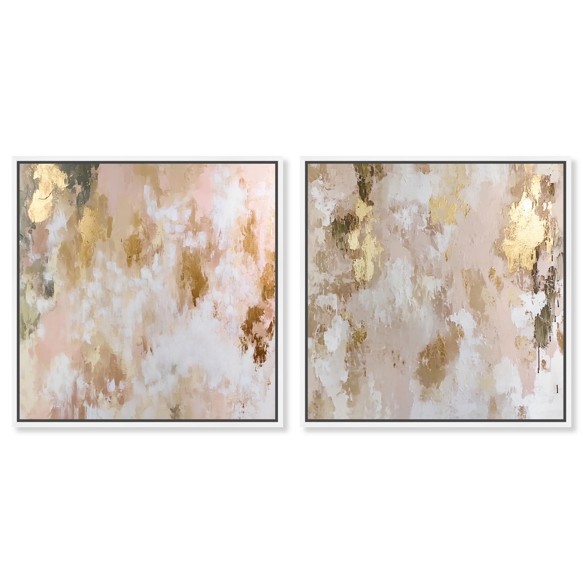 Glimmer Gesture Boho Art Set Canvas Print by Art Remedy