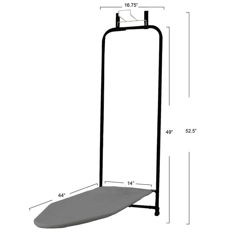 Household Essentials Over the Door Ironing Board - 44.0"L x 14.0"W x 2.0"H