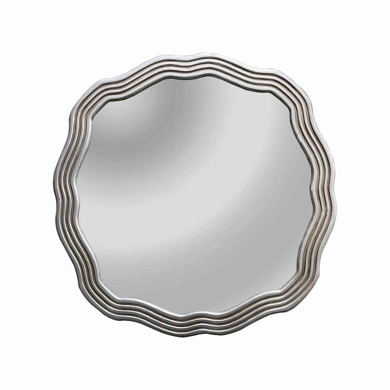 Silver Framed Wall Mounted Accent Mirror