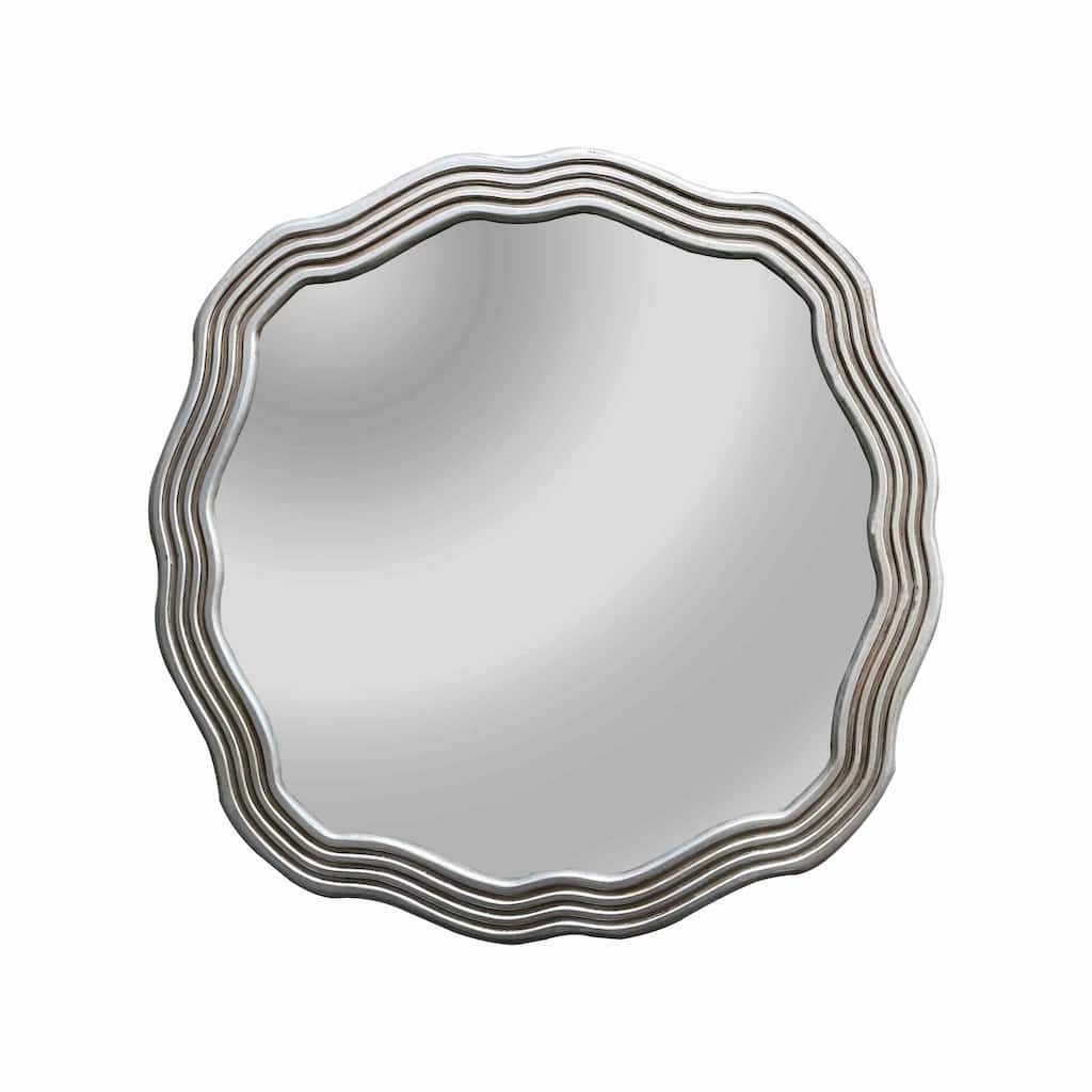 Silver Framed Wall Mounted Accent Mirror