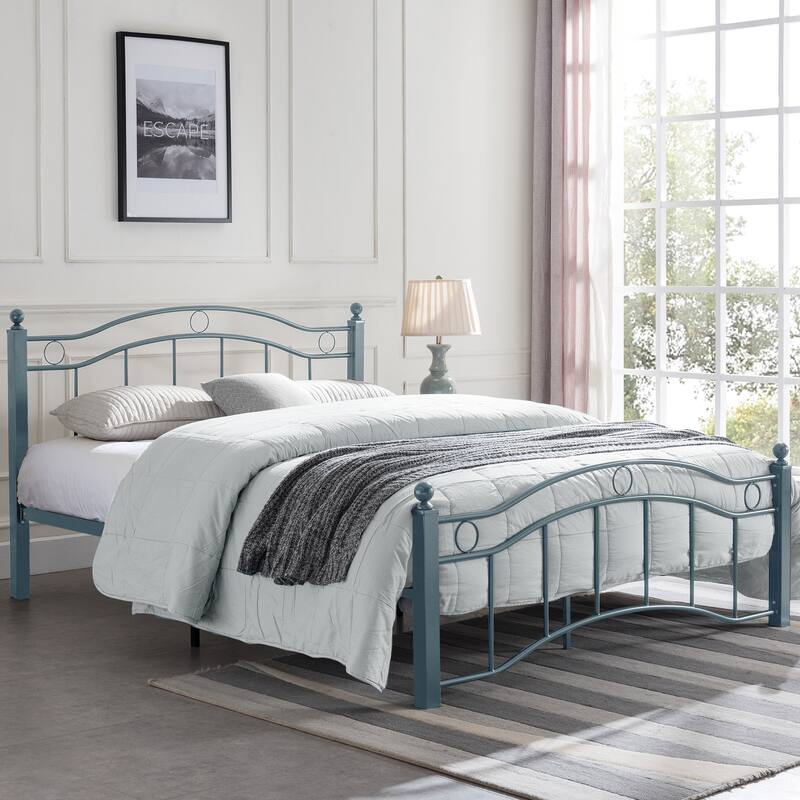 Bouvardia Contemporary Iron Bed Frame by Christopher Knight Home