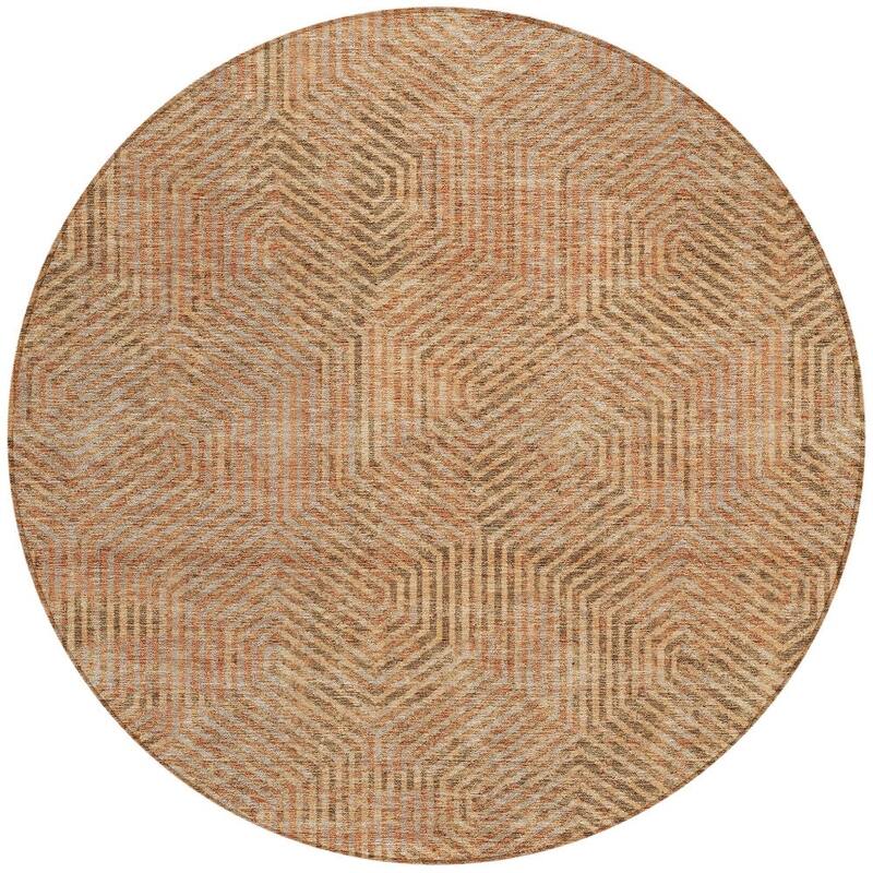HomeRoots Geometric Transitional Rectangle Outdoor Rug