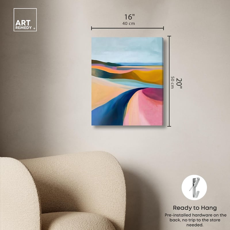 Colorful Dunes I Canvas by Art Remedy, Gallery Wrapped