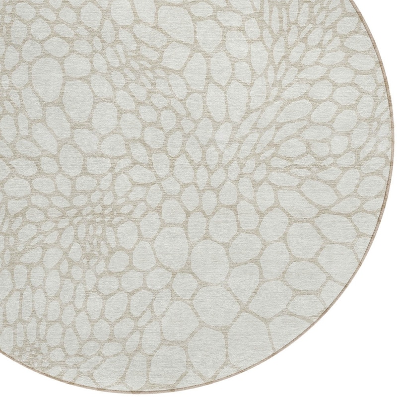 HomeRoots Geometric Transitional Rectangle Outdoor Rug