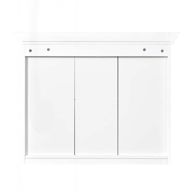 Versatile Bathroom Wall-Mounted Cabinet with Adjustable Shelves and Stylish Mirror