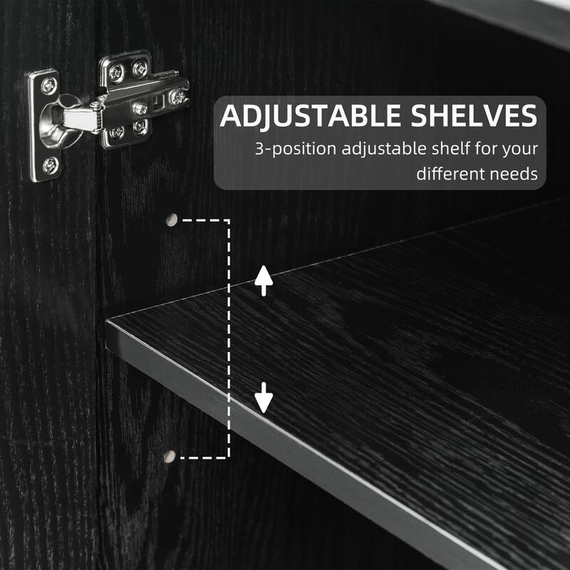 Classic Storage Cabinet with Adjustable Shelves