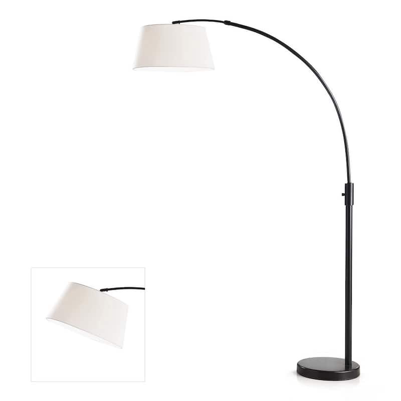 Orbita 82-In Retractable Arch Dimmable Floor Lamp include with15W LED Bulb