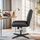 preview thumbnail 48 of 66, Desk Chairs. Cross Legged Office Task Armless Wide Vanity Makeup Chair Computer Chairs for Home Office