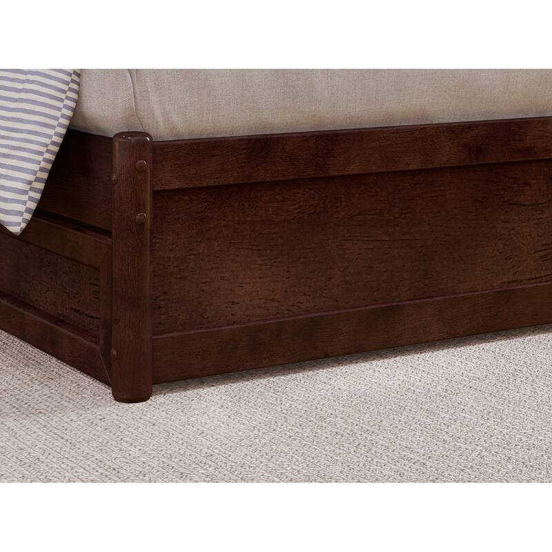 Emelie Platform Bed with Panel Footboard and Storage Drawers